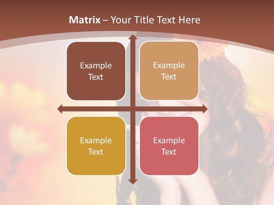 Hintergrund Ausstrahlung Frau PowerPoint Template