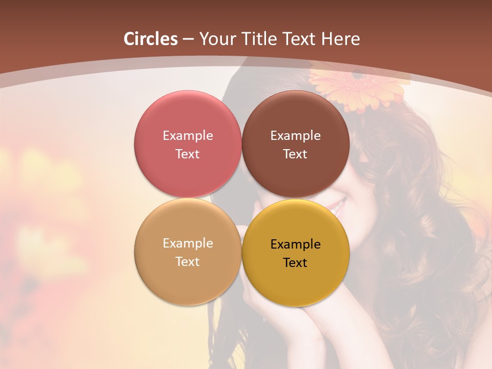 Hintergrund Ausstrahlung Frau PowerPoint Template