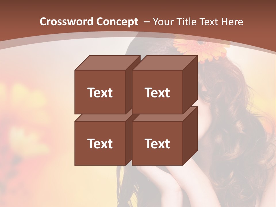 Hintergrund Ausstrahlung Frau PowerPoint Template