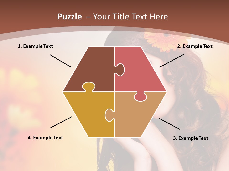 Hintergrund Ausstrahlung Frau PowerPoint Template