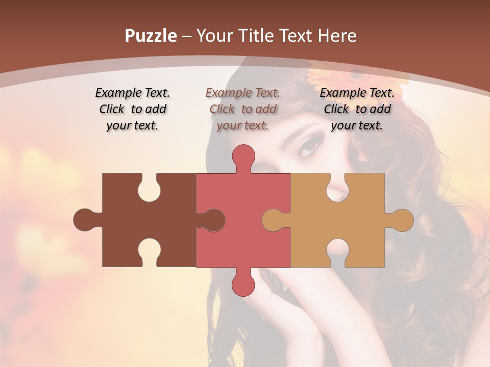 Hintergrund Ausstrahlung Frau PowerPoint Template