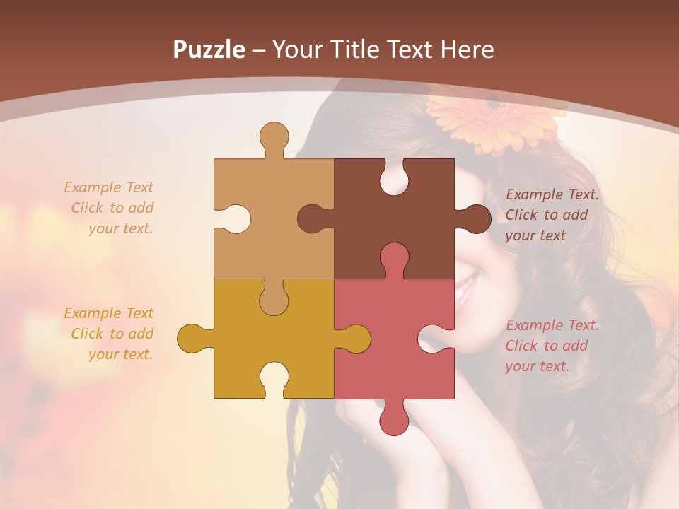 Hintergrund Ausstrahlung Frau PowerPoint Template
