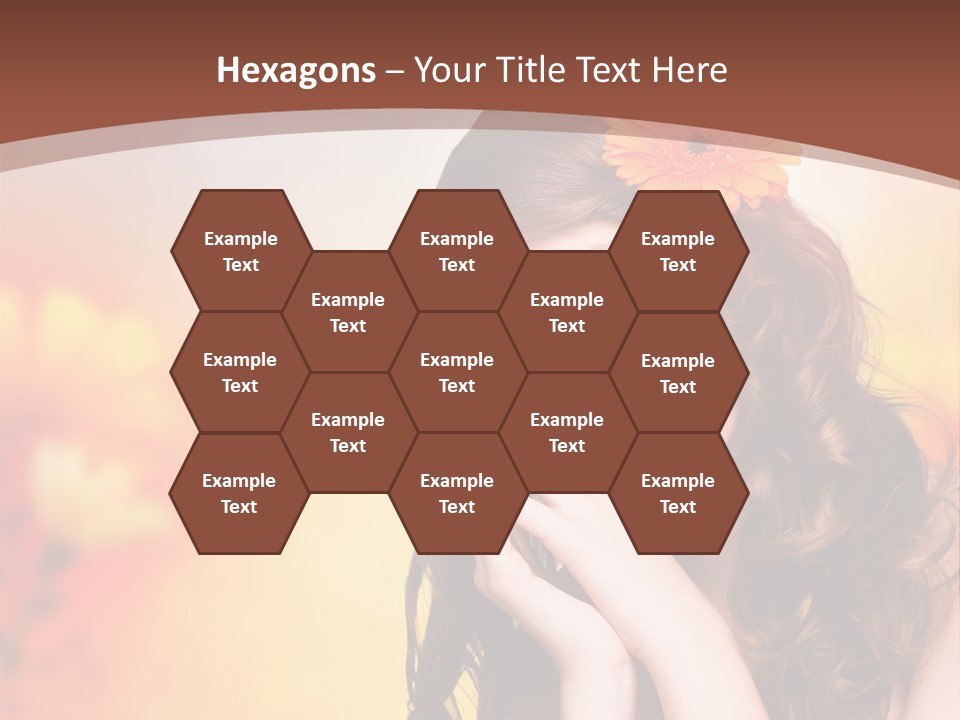 Hintergrund Ausstrahlung Frau PowerPoint Template