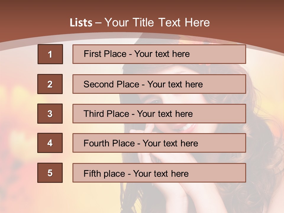 Hintergrund Ausstrahlung Frau PowerPoint Template