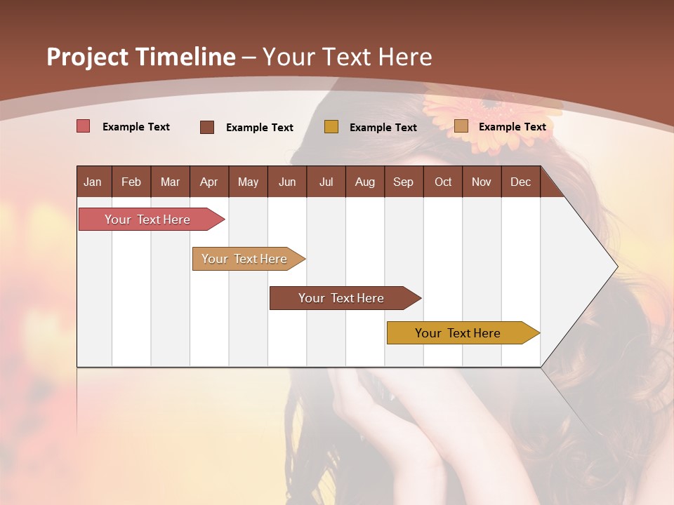 Hintergrund Ausstrahlung Frau PowerPoint Template