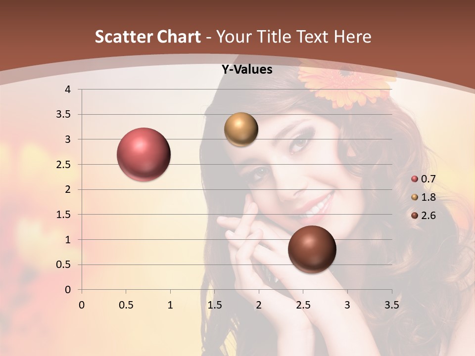 Hintergrund Ausstrahlung Frau PowerPoint Template