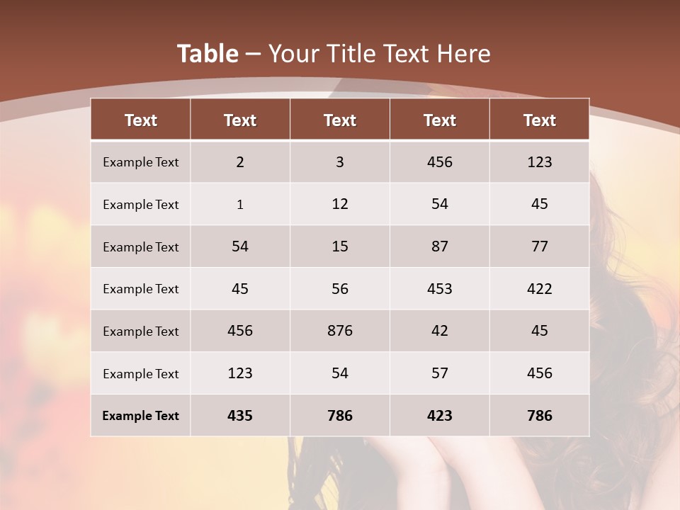 Hintergrund Ausstrahlung Frau PowerPoint Template