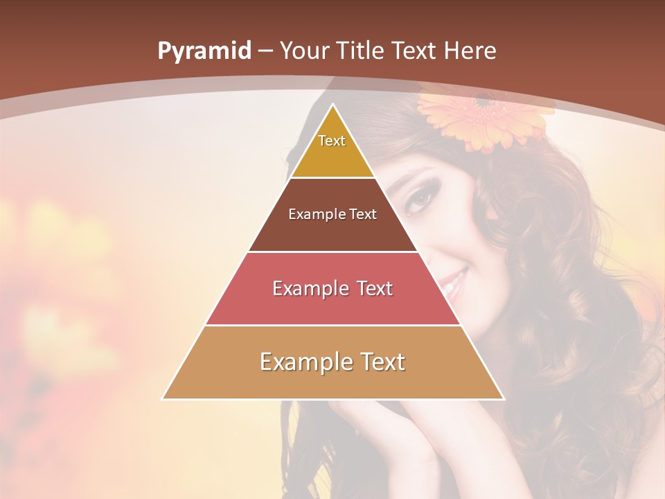 Hintergrund Ausstrahlung Frau PowerPoint Template