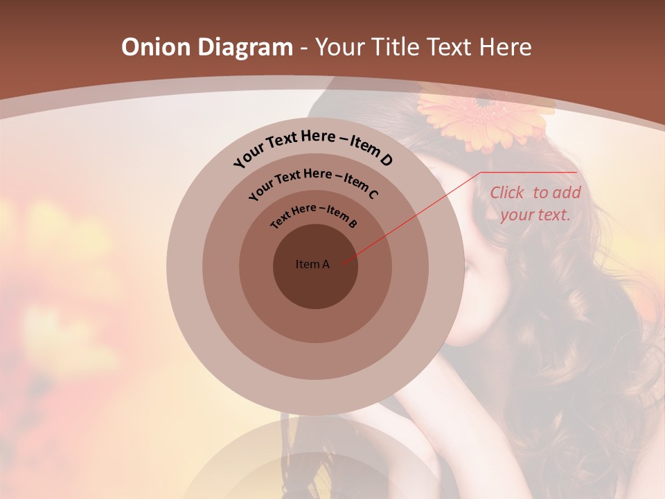 Hintergrund Ausstrahlung Frau PowerPoint Template