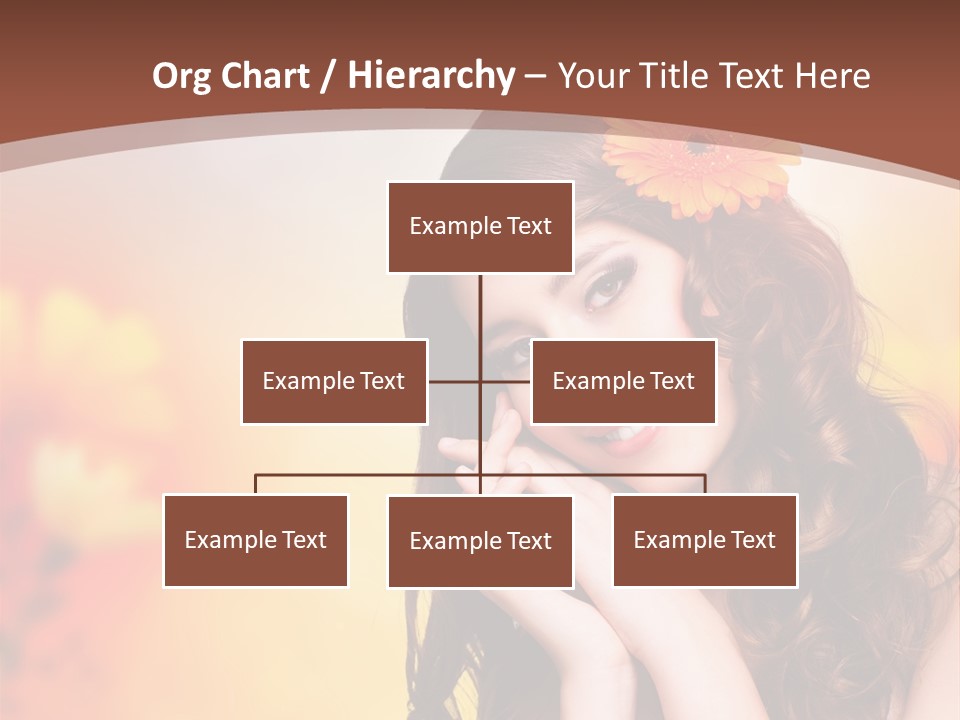 Hintergrund Ausstrahlung Frau PowerPoint Template