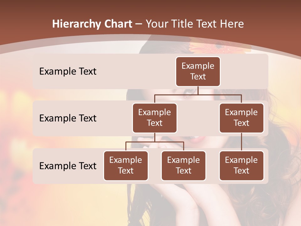 Hintergrund Ausstrahlung Frau PowerPoint Template