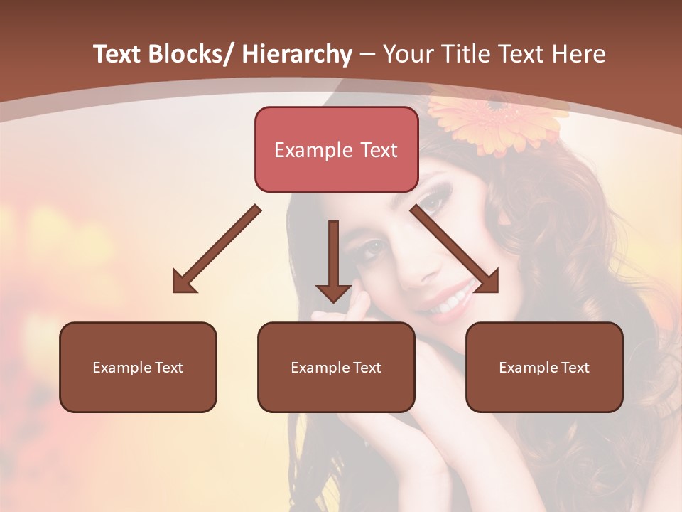 Hintergrund Ausstrahlung Frau PowerPoint Template
