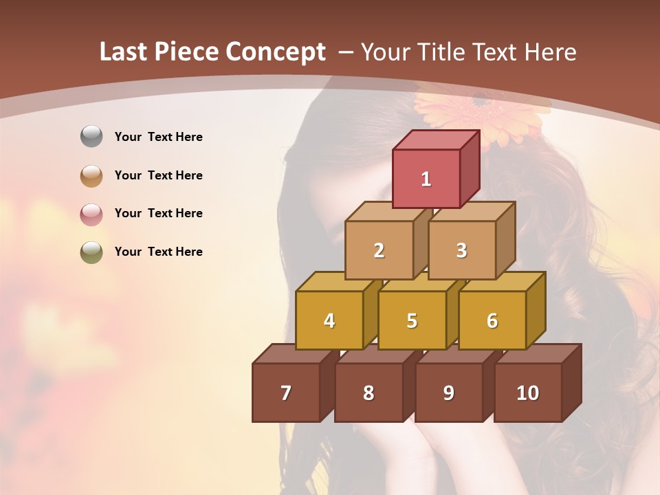 Hintergrund Ausstrahlung Frau PowerPoint Template