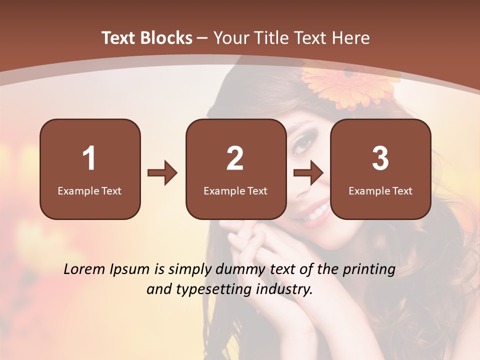 Hintergrund Ausstrahlung Frau PowerPoint Template