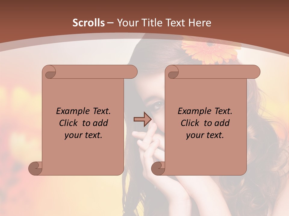 Hintergrund Ausstrahlung Frau PowerPoint Template