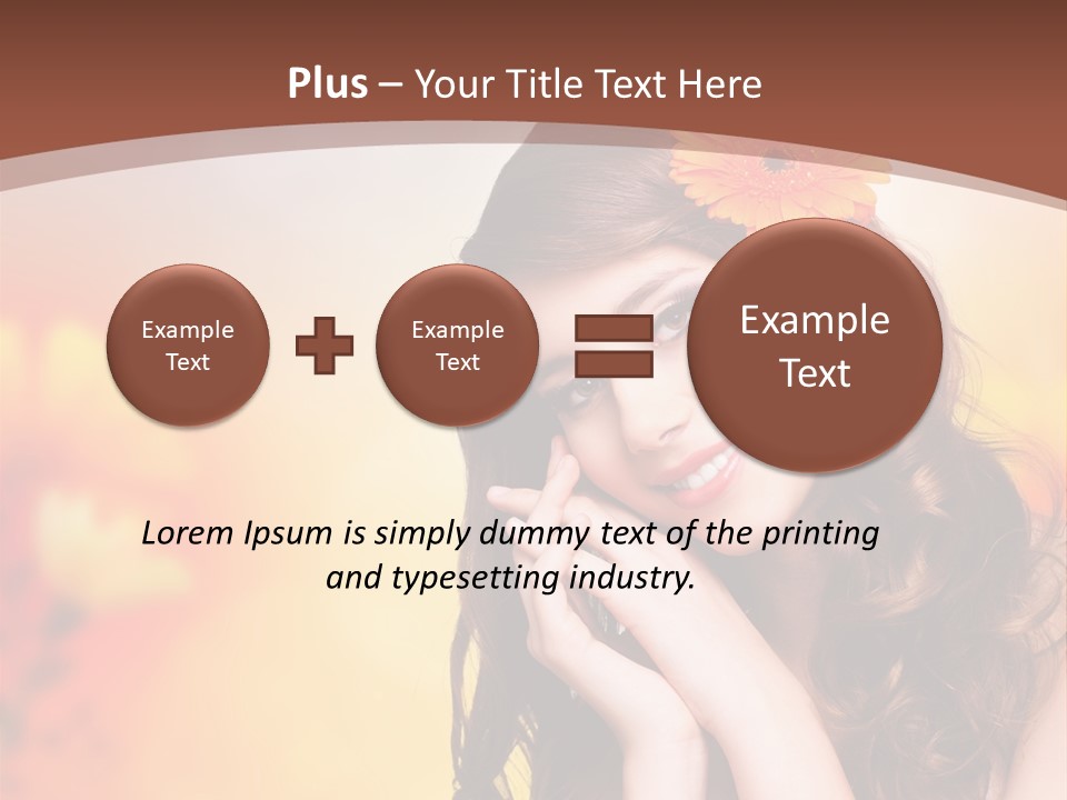 Hintergrund Ausstrahlung Frau PowerPoint Template