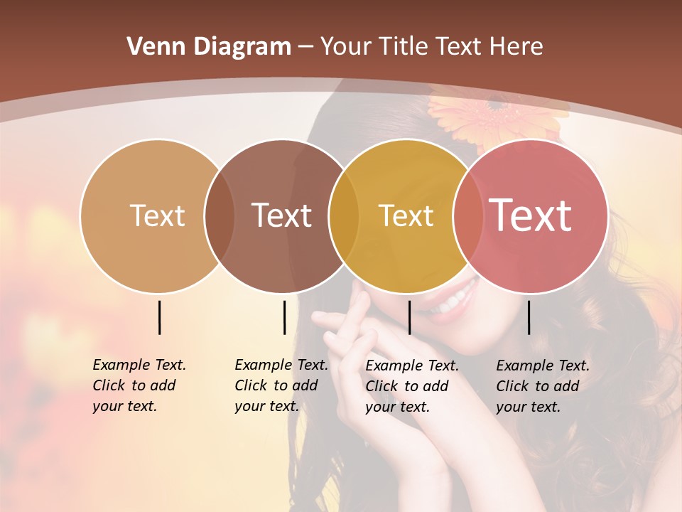 Hintergrund Ausstrahlung Frau PowerPoint Template