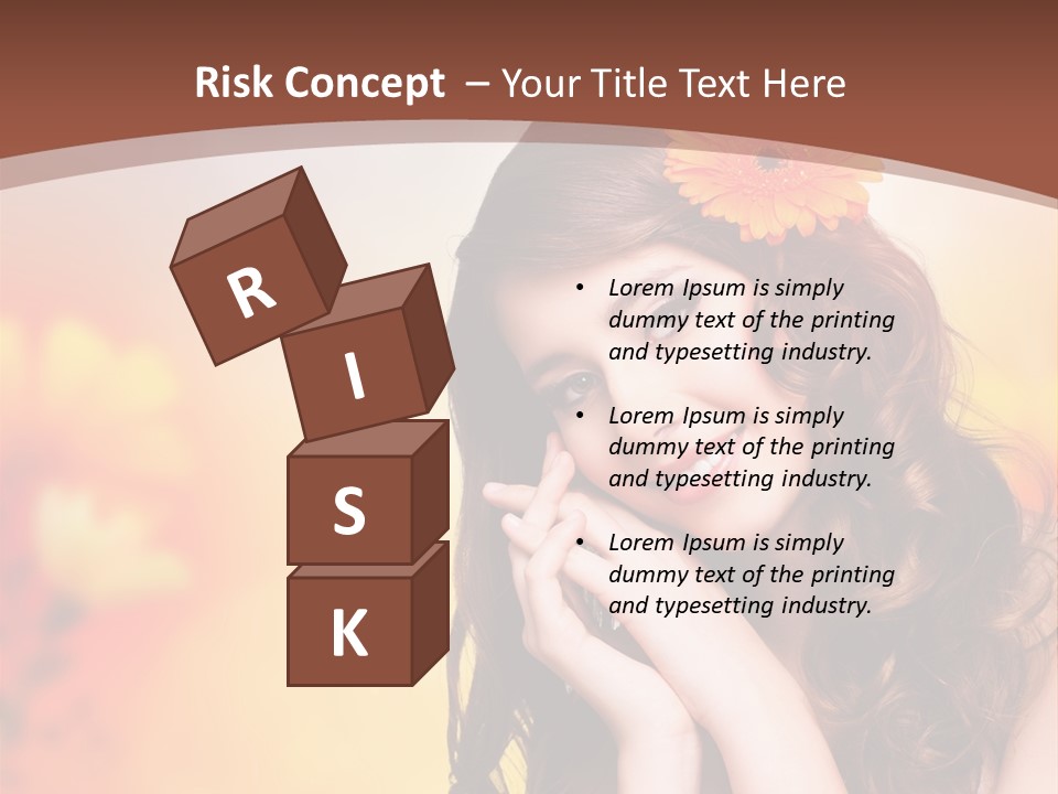 Hintergrund Ausstrahlung Frau PowerPoint Template