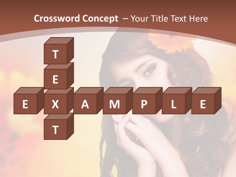 Hintergrund Ausstrahlung Frau PowerPoint Template