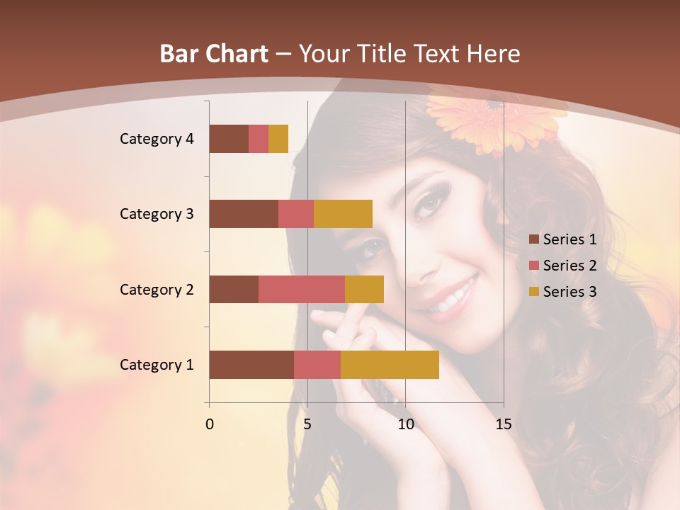 Hintergrund Ausstrahlung Frau PowerPoint Template