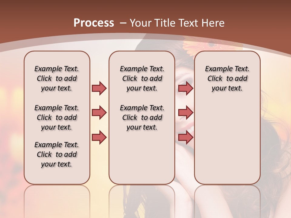 Hintergrund Ausstrahlung Frau PowerPoint Template