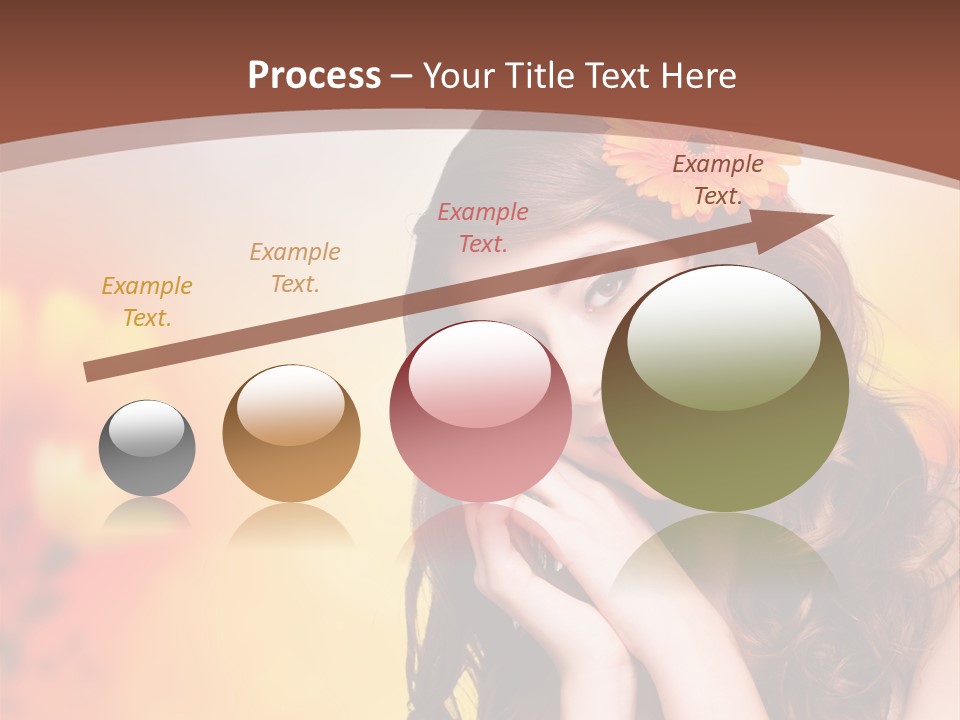 Hintergrund Ausstrahlung Frau PowerPoint Template