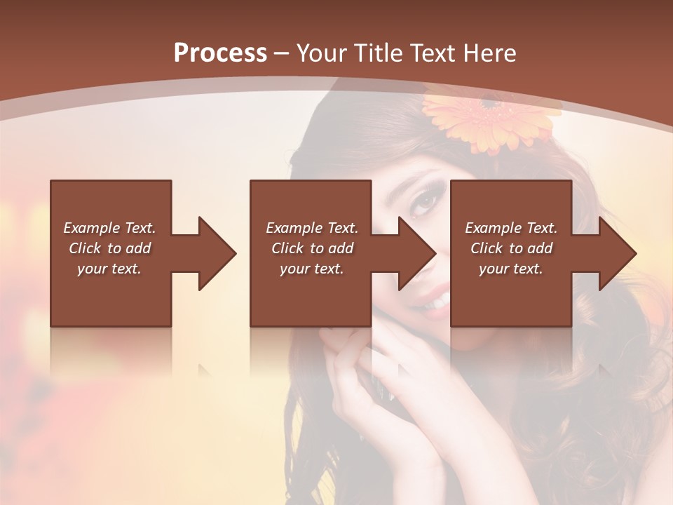Hintergrund Ausstrahlung Frau PowerPoint Template