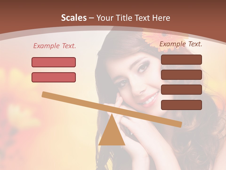 Hintergrund Ausstrahlung Frau PowerPoint Template