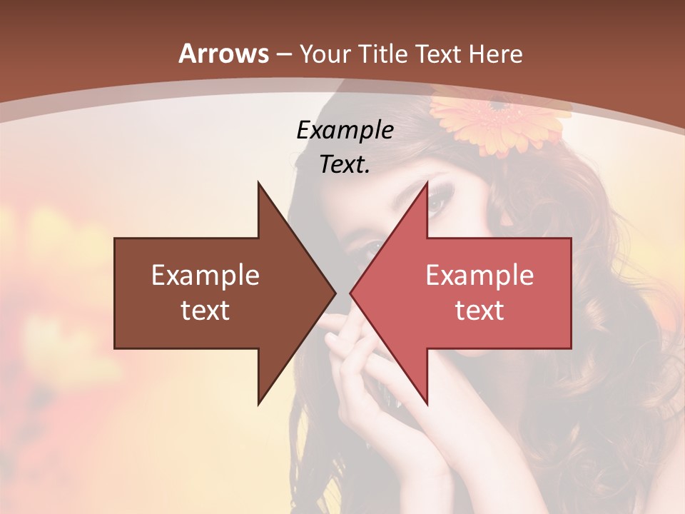 Hintergrund Ausstrahlung Frau PowerPoint Template