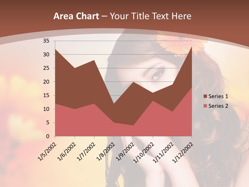 Hintergrund Ausstrahlung Frau PowerPoint Template