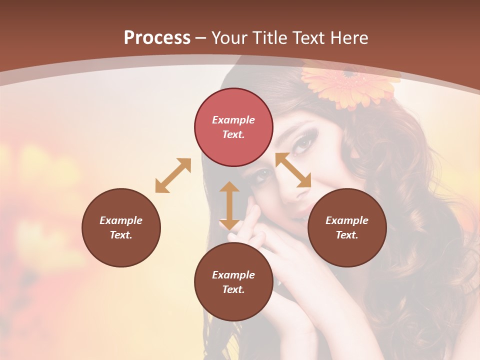 Hintergrund Ausstrahlung Frau PowerPoint Template