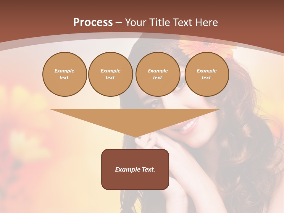 Hintergrund Ausstrahlung Frau PowerPoint Template