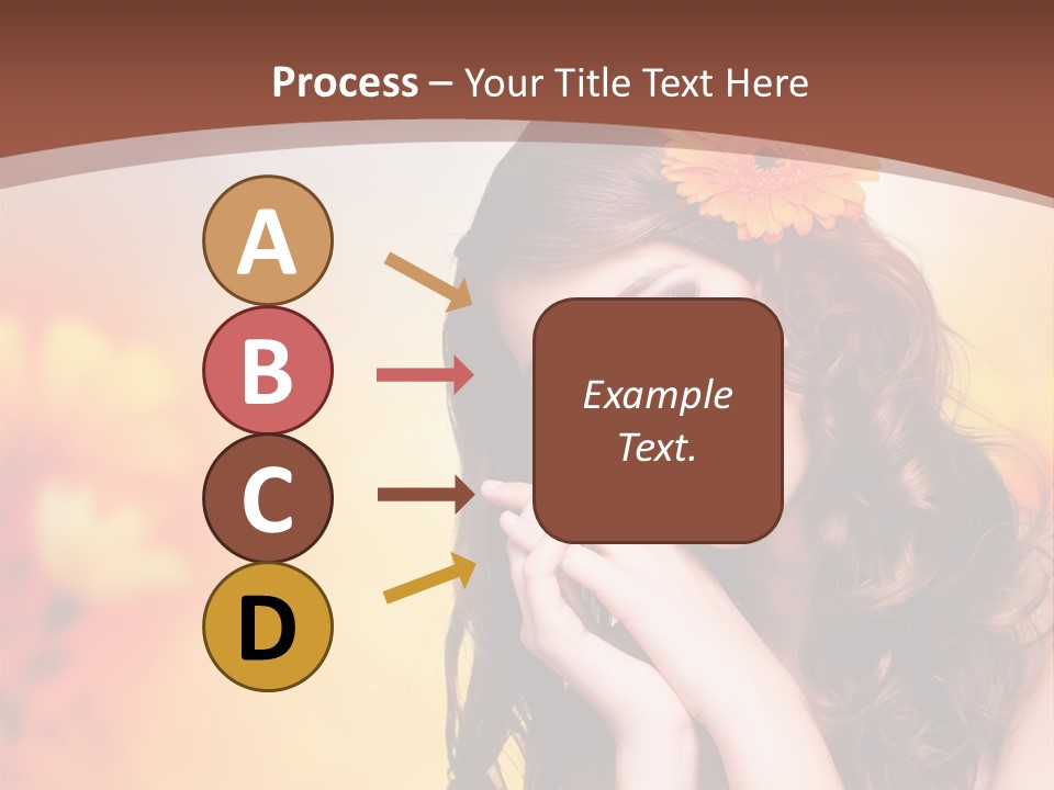 Hintergrund Ausstrahlung Frau PowerPoint Template