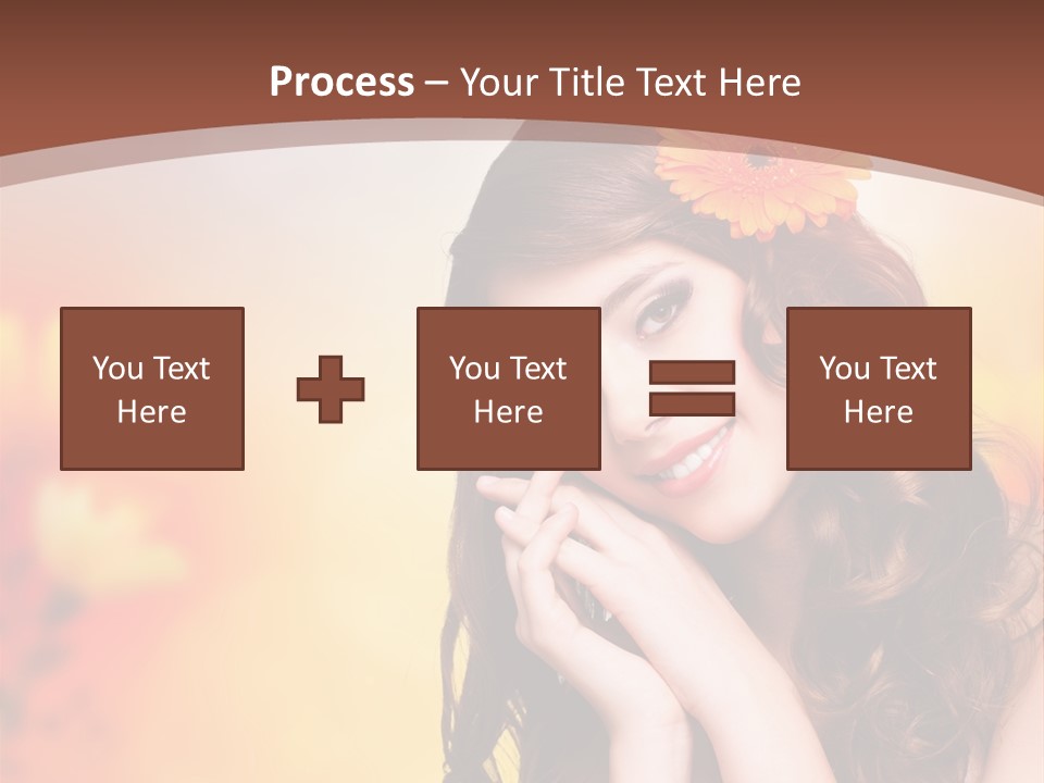 Hintergrund Ausstrahlung Frau PowerPoint Template