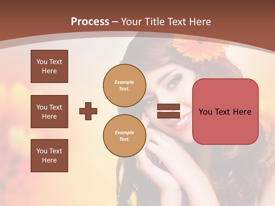 Hintergrund Ausstrahlung Frau PowerPoint Template