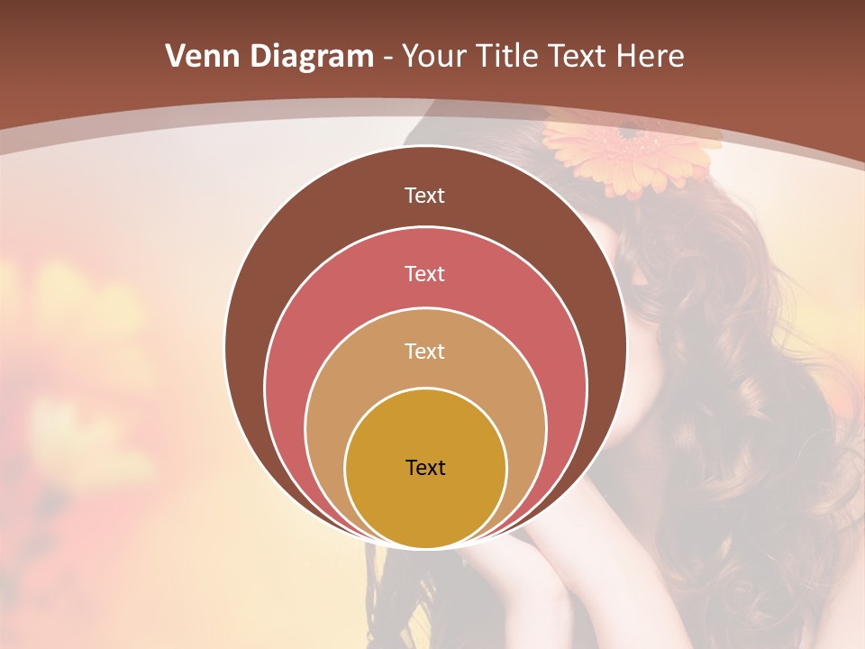 Hintergrund Ausstrahlung Frau PowerPoint Template