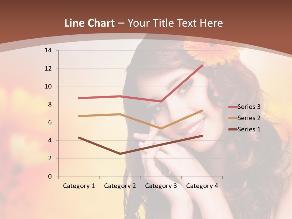Hintergrund Ausstrahlung Frau PowerPoint Template