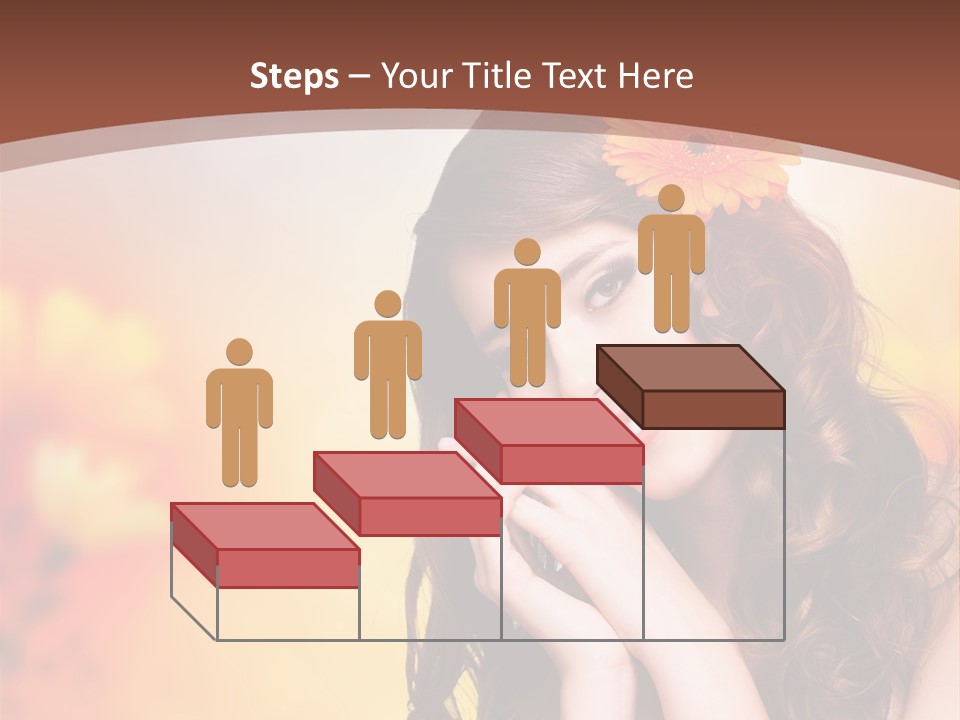 Hintergrund Ausstrahlung Frau PowerPoint Template