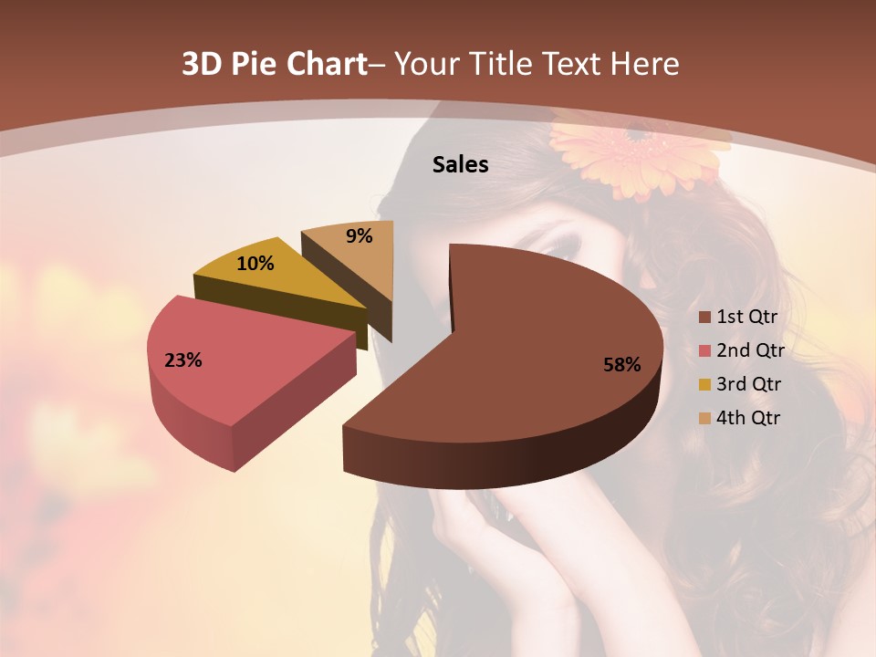 Hintergrund Ausstrahlung Frau PowerPoint Template