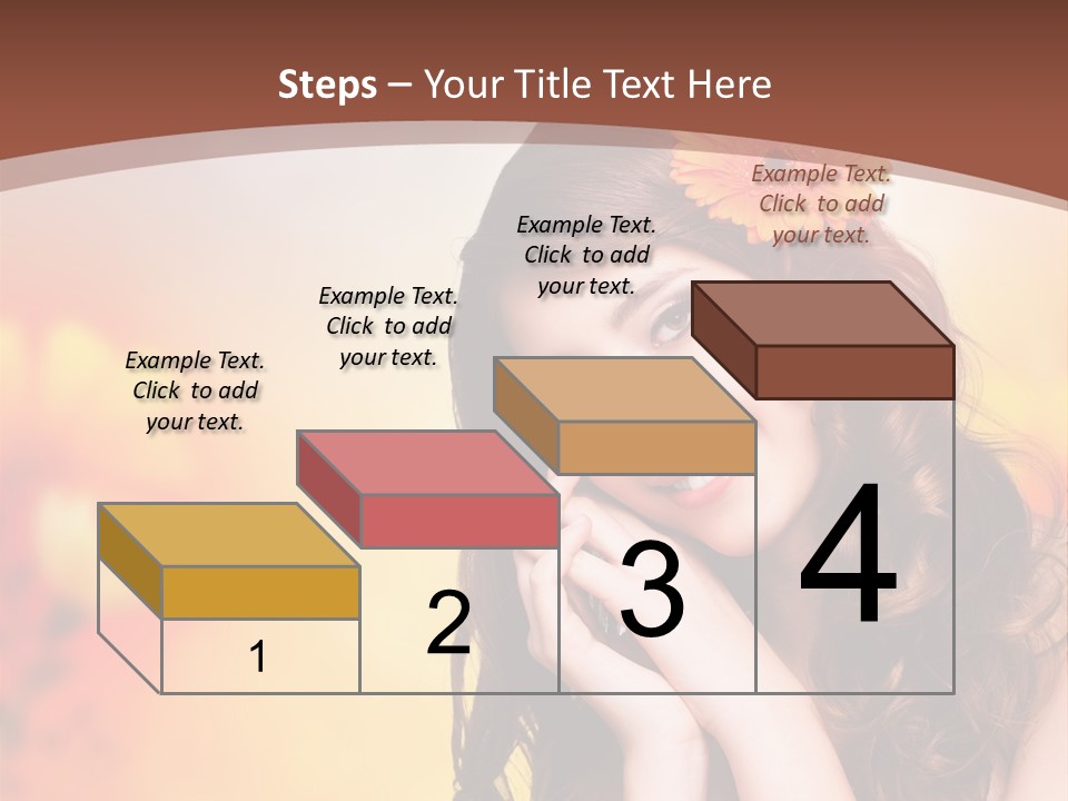 Hintergrund Ausstrahlung Frau PowerPoint Template