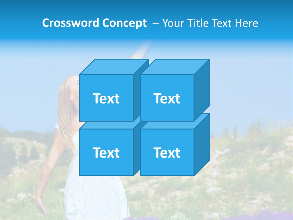 Outdoors Purple Meadow PowerPoint Template