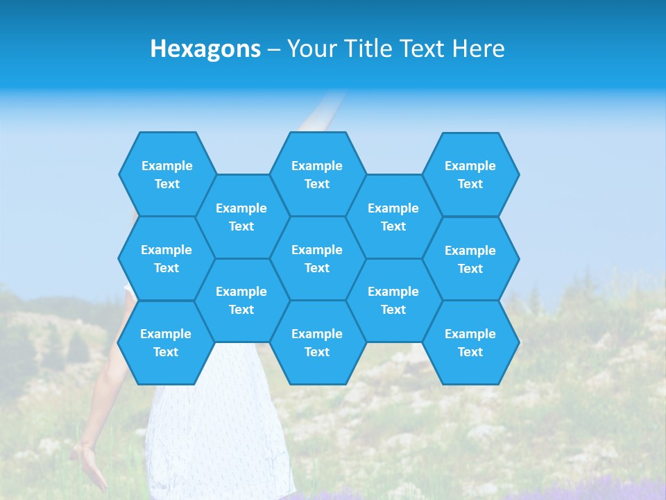 Outdoors Purple Meadow PowerPoint Template