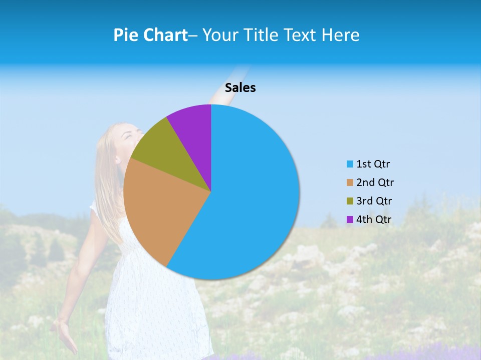 Outdoors Purple Meadow PowerPoint Template
