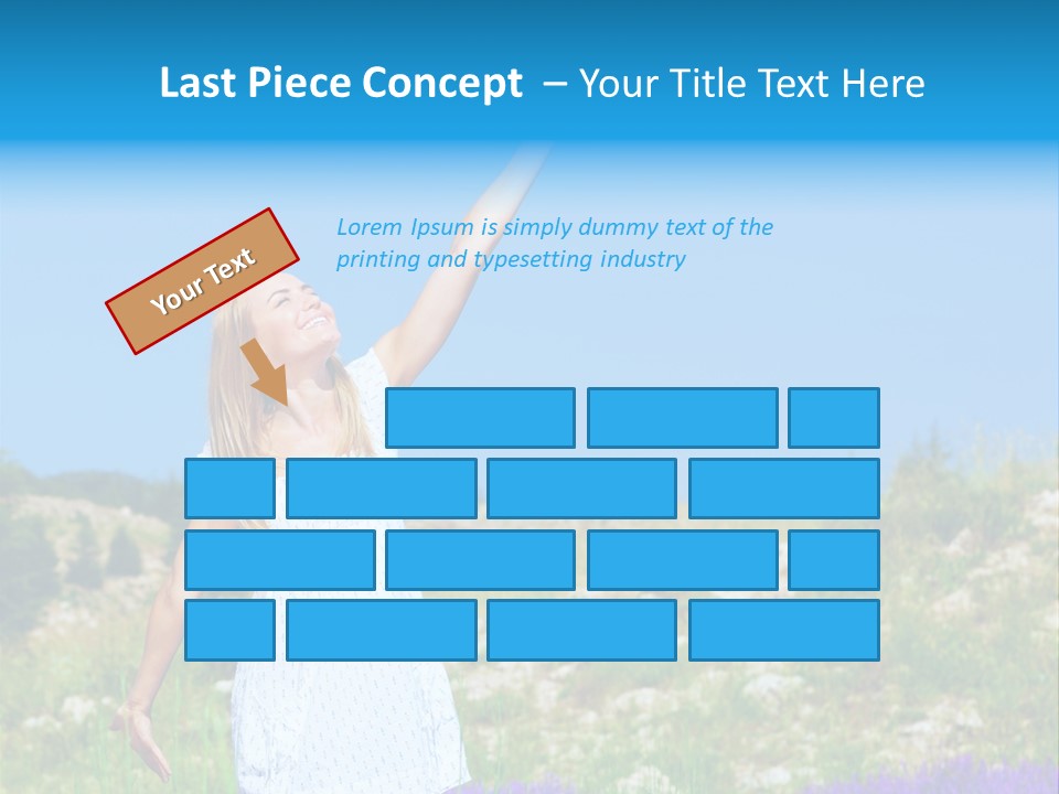 Outdoors Purple Meadow PowerPoint Template