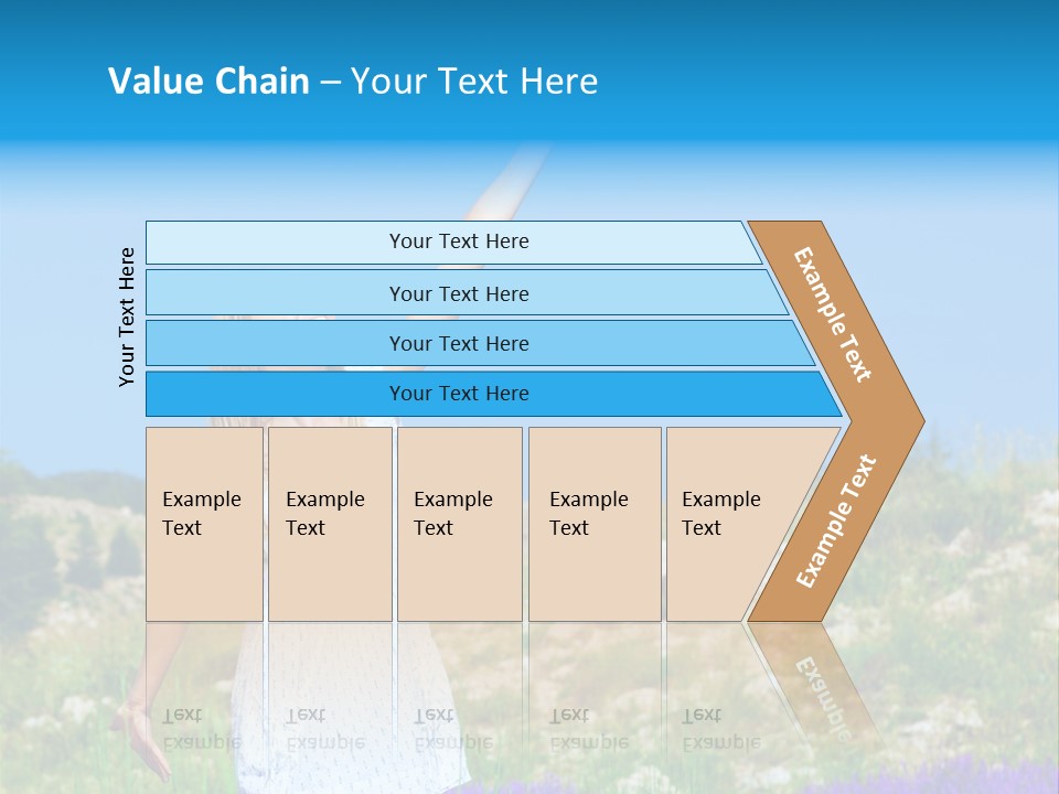 Outdoors Purple Meadow PowerPoint Template