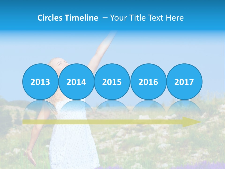 Outdoors Purple Meadow PowerPoint Template