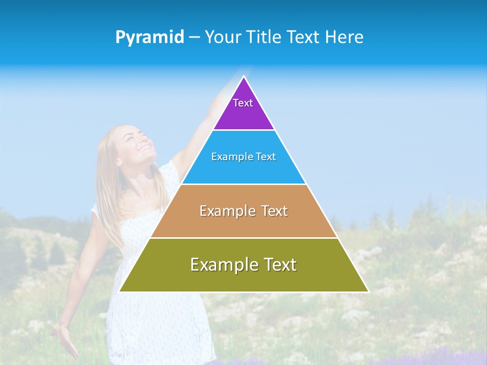 Outdoors Purple Meadow PowerPoint Template