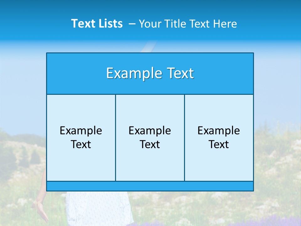 Outdoors Purple Meadow PowerPoint Template