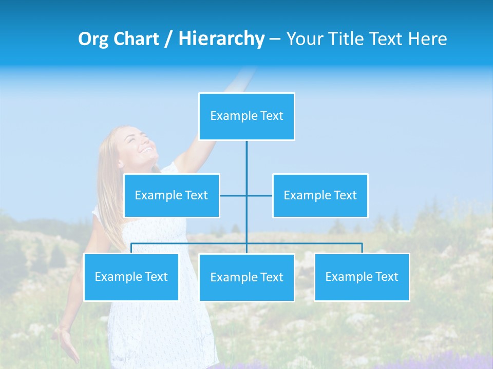 Outdoors Purple Meadow PowerPoint Template
