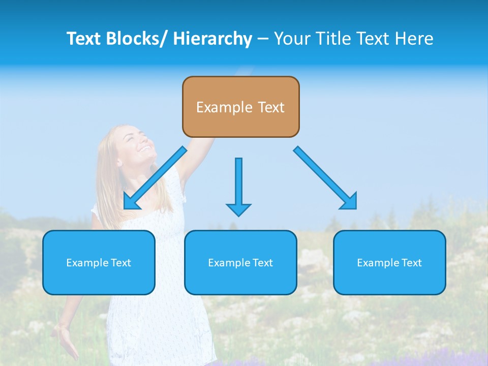 Outdoors Purple Meadow PowerPoint Template